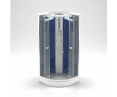Cabine de douche 1/4 de cercle - 85x85x225cm - NIGHTY