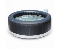 Spa 180cm 4 personnes gonflable Camaro MSPA, cuir noir, avec pompe intégrée, chauffage, gonfleur,