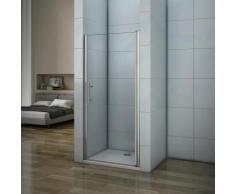 Porte de douche 90x197cm porte de douche pivotante installation en niche