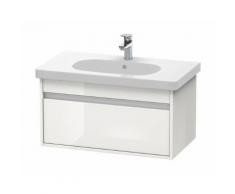 Pack meuble + lavabo Duravit Ketho KT0063 80cm - Blanc brillant