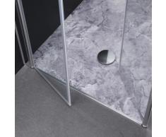 PORTE ANTI-PANIQUE POUR DOUCHE EN NICHE 90 CM AVEC OUVERTURE SALOON