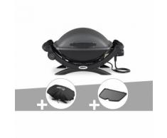 Barbecue électrique Weber Q 1400 + Housse + Plancha