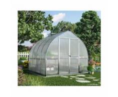 Serre de jardin en polycarbonate Bella 5,95 m² - longueur : 2,44 m