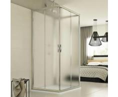 Cabine douche 3 côtés 90x120x90 CM H198 Opaque mod. Evolution Trio