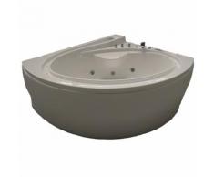 Baignoire balneo d'angle 165x148 Pur Acrylique Blanc