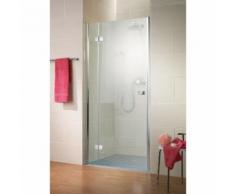 Porte de douche pivotante MasterClass en niche, traitement anti-calcaire, Schulte, version gauche,
