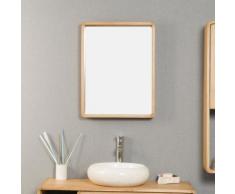 Miroir salle de bain en teck Samba 50 X 65 cm