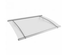 Auvent marquise de porte XL, 205 x 142 cm, opaque, fixations inox