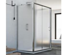 Cabine douche 70x120x70 CM H185 granité C modèle Replay Trio avec 1 portillon