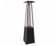 Parasol chauffant pyramidal gaz 13KW tube verre chauffage pour terrasse + Connectique gaz complet