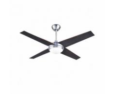 Ventilateur de plafond Hawai - Lumineux - Gris - Nickel