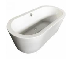 Baignoire ilôt ovale mod. Cleopatra Acrylique Moderne Design 170 x 80 cm Nouveau