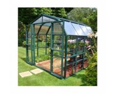 Serre de jardin en polycarbonate Rion Grand Gardener 7,04 m², Ancrage au sol Oui - longueur : 2m64