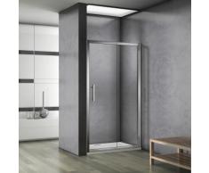 Porte de douche 110x185cm porte de douche coulissante