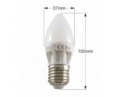 Ampoule LED E27 Bougie C30 5W 400lm 270° Blanc Chaud 2700K | Blanc Chaud (2700K)