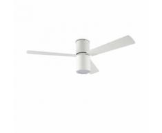 Ventilateur lumineux de plafond design Formentera - Blanc - Blanc