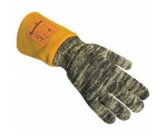 gants anti chaleur t10 noir/jaune,