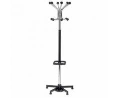 portemanteau/porte-parapluie chrome/boules n oires,