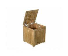 Coffre de rangement en acacia beige 101L JARDIN SECRET