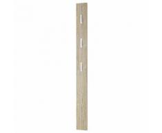Porte-manteau mural en bois 3 accroches rabattables H170cm COLORADO