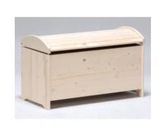Coffre à jouets bois avec abattant anti-pincement PIRATE