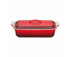 Terrine rectangle CERISE rouge Ø28 cm Rouge Le Creuset