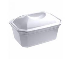 Terrine rectangulaire avec couvercle FRENCH CLASSICS porcelaine blanc 17 x 12 x 10 cm Blanc Revol
