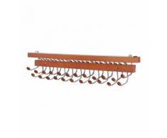Crochets cintre porte cravates Marron Mondex