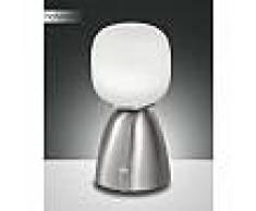 fabas luce Lampe à poser Fabas Luce Solange LED Nickel mat, 1 lumière - Moderne - Intérieur - Solange - Délai de livraison moyen: 10 à 14 jours ouvrés. Port gratuit France métropolitaine et Belgique dès 100 ?.