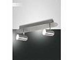 fabas luce Plafonnier Fabas Luce Spotty LED Nickel mat, 2 lumières - Moderne - Intérieur - Spotty - Délai de livraison moyen: 10 à 14 jours ouvrés. Port gratuit France métropolitaine et Belgique dès 100 ?.