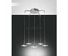 fabas luce Suspension Fabas Luce Crow LED Nickel mat, 5 lumières - Moderne - Intérieur - Crow - Délai de livraison moyen: 10 à 14 jours ouvrés. Port gratuit France métropolitaine et Belgique dès 100 ?.