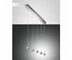 fabas luce Suspension Fabas Luce Delta LED Aluminium, 5 lumières - Moderne - Intérieur - Delta - Délai de livraison moyen: 10 à 14 jours ouvrés. Port gratuit France métropolitaine et Belgique dès 100 ?.