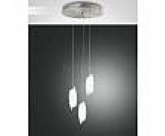 fabas luce Suspension Fabas Luce Roxie LED Nickel mat, 3 lumières - Moderne - Intérieur - Roxie - Délai de livraison moyen: 10 à 14 jours ouvrés. Port gratuit France métropolitaine et Belgique dès 100 ?.