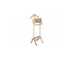 Valet de nuit teck clair 2 tiroirs