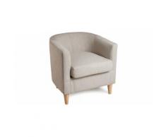Fauteuil cabriolet tissu lin