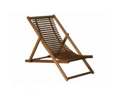Chilienne de jardin pliante marron en acacia GARB