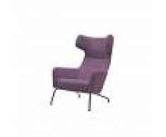 SOFT LINE Fauteuil HAVANA à oreilles en microfibre rose