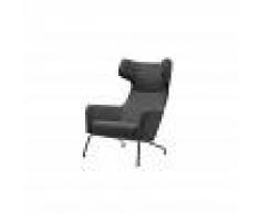 SOFT LINE Fauteuil HAVANA à oreilles en microfibre gris graphite