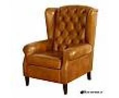 Fauteuil Oreilles WINSTON - Marron clair - miel (A10)