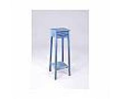 Abc meubles - sellette bois bleu azur