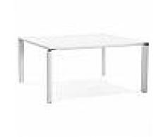 alter ego Table de réunion / bureau bench 'XLINE SQUARE' blanc - 160x160 cm