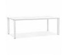 alter ego Table de réunion / à manger design 'XLINE' en bois blanc - 200x100 cm