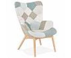 alter ego Fauteuil à oreilles lounge 'DAMIAN' style scandinave