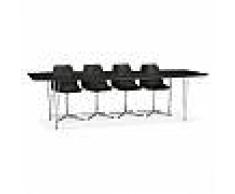 alter ego Table à dîner / de réunion extensible 'XTEND' noire - 170(270)x100 cm