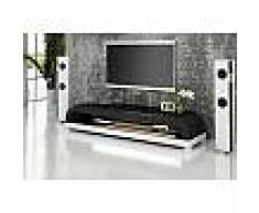 Meuble TV design personnalisable Nimes avec éclairages simili-cuir