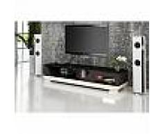 Meuble TV design personnalisable Klin avec éclairages simili-cuir
