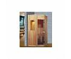 KARIS - Sauna traditionnel 125x110x80x70x200 pour 2-3 personnes
