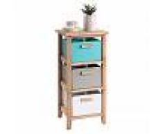 IDIMEX Chiffonnier APACHE, 3 caisses en métal