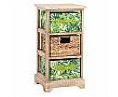 idimex Chiffonnier ADELFIA, 2 tiroirs et 1 panier