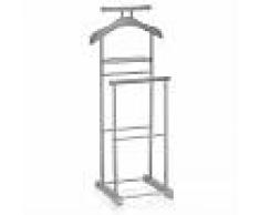 IDIMEX Valet MEDINA, double portant en métal gris